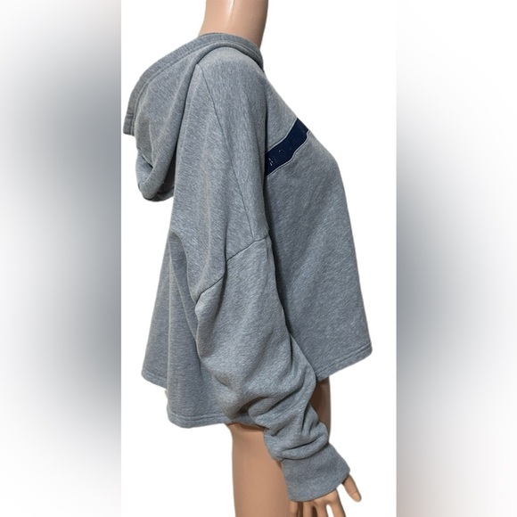 Under Armour Women’s Hoodie XL Gray Loose Fit Sweatshirt Fleece Logo Band - Picture 4 of 9